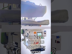 Vêtement de blazer, combinaison de couches avant et avant, pressing press machine