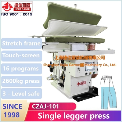 CZAJ machine automatique de pressage de pantalon PLC 2600kg pression maximale de 0,4 à 0,6 MPa vapeur