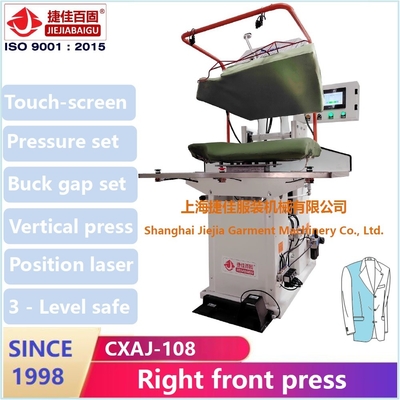 Machine automatique verticale de la presse 1500W pour les vêtements 0.4-0.6MPa