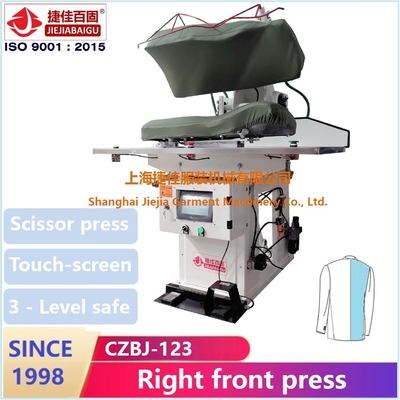 Machine commerciale de presse de blanchisserie de costume de blazer de veste de PLC pour Front Type Ironing