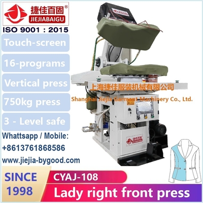 Usine de Shanghai Jiejiabaigu 1998 Machine à repasser les vêtements à gamme complète devant la robe de dame