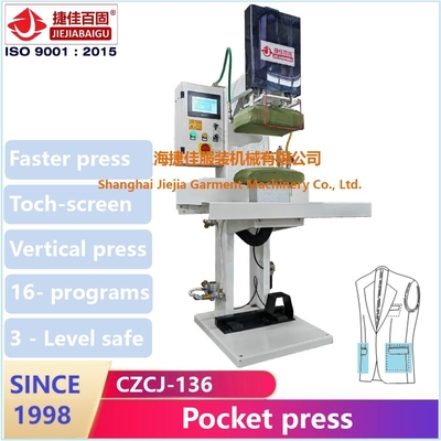 Contrôle à écran tactile PLC Costume Dress Press Machine Poche 220V 50HZ