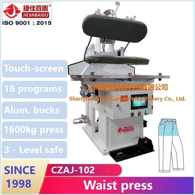Pantalons de gamme complète machine à repasser avec Mitsubishi PLC rapide haute pression