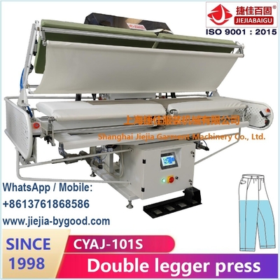 Pantalon double leggers machine de pressage à pression verticale écran tactile cadre étirage
