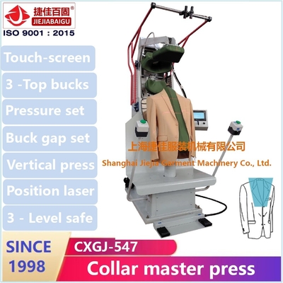 Machine verticale 1.5KW de presse de tissu de veste d'écran tactile