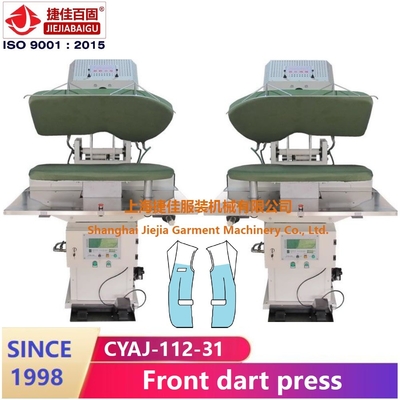 Machine Front Dart vertical de presse de tissu de veste de costume