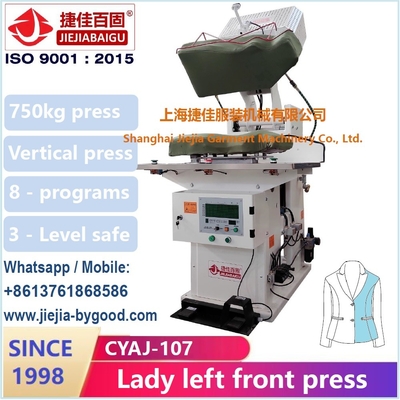 Machine verticale de presse de vapeur de vêtement d'OIN 9001 pour la machine repassante repassante de costume d'équipement de Madame Jacket Suit Dress
